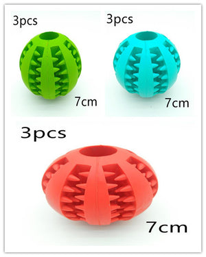 Puppy Teething Chew Toy Balls: Interactive Treat Dispensing Dog Toys Ball Rubber Small Breed Dog Chewing Enrichment Toys for Boredom and Brain Stimulating Game Puppy Teething Chew Toys 2pack