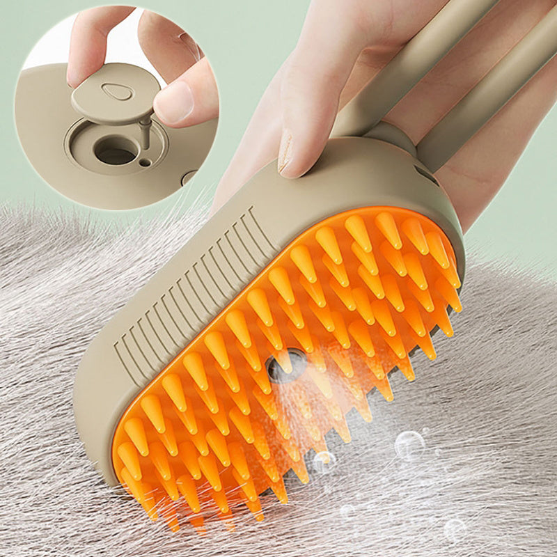 Cat Steam Brush Cat Brush for Shedding Steam Cat Brush Dog Brush with Steam Self Cleaning Pet Hair Cleaning Brush Comb for Cats Dogs Spray 3 in 1 Cat Brush for Pet Grooming