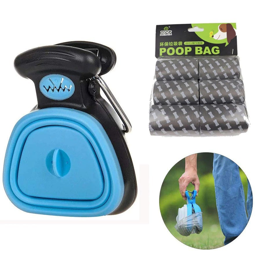 Pet Travel Foldable Pooper Scooper, Portable Dog Poop Scooper, Sanitary Dog Waste Pick Up, Heavy Duty Dog Waste Cleaner