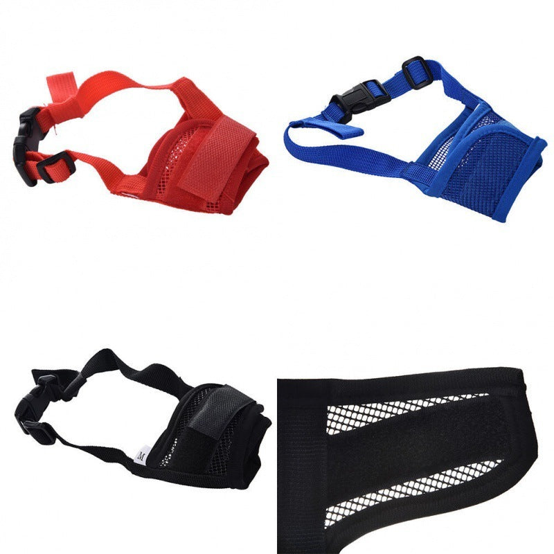 Dog Muzzle, Soft Nylon Dog Muzzle to Prevent Biting Barking and Chewing, Breathable Drinkable Adjustable Loop Pet Muzzle for Small Medium Large Dogs, Dog Muzzle for Safety Protection