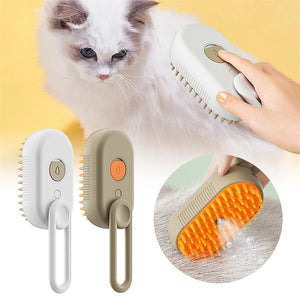 Cat Steam Brush Cat Brush for Shedding Steam Cat Brush Dog Brush with Steam Self Cleaning Pet Hair Cleaning Brush Comb for Cats Dogs Spray 3 in 1 Cat Brush for Pet Grooming