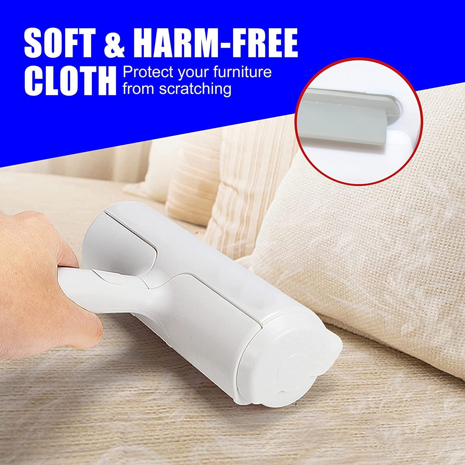 Pet Hair Remover - Lint Roller for Pet Hair - Cat and Dog Hair Remover for Couch, Furniture, Carpet, Car Seat, Reusable Roller with Self-Cleaning Base - Upgraded Animal Fur Removal Tool