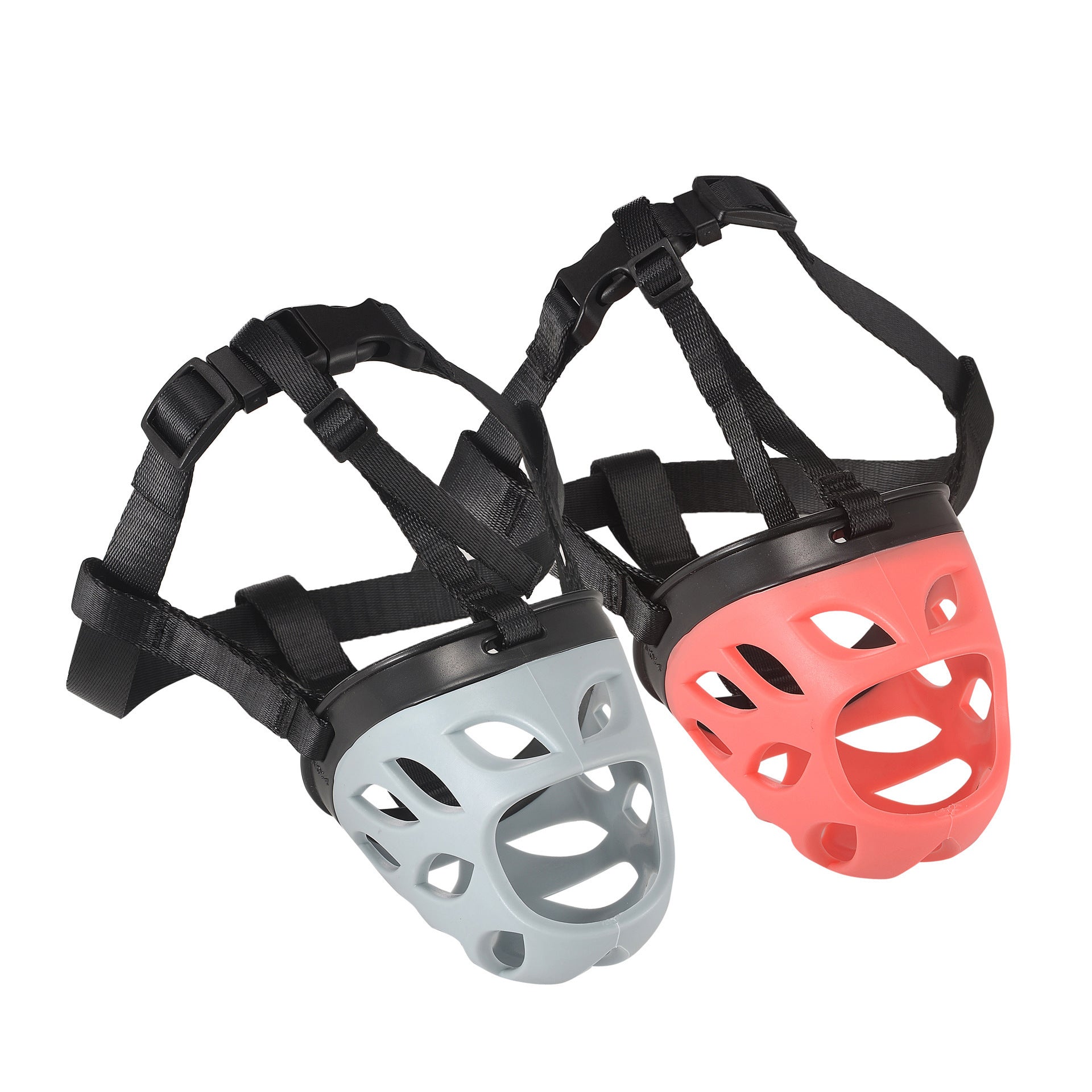 BARKLESS Dog Muzzle, Basket Muzzle for Biting, Chewing and Scavenging, Humane Cage Mouth Cover, Perfect for Grooming and Training Small, Medium, Large Aggressive Reactive Dogs