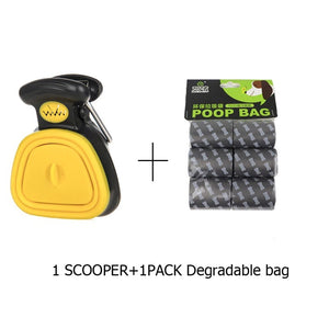 Pet Travel Foldable Pooper Scooper, Portable Dog Poop Scooper, Sanitary Dog Waste Pick Up, Heavy Duty Dog Waste Cleaner