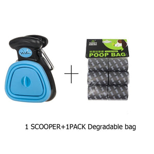Pet Travel Foldable Pooper Scooper, Portable Dog Poop Scooper, Sanitary Dog Waste Pick Up, Heavy Duty Dog Waste Cleaner