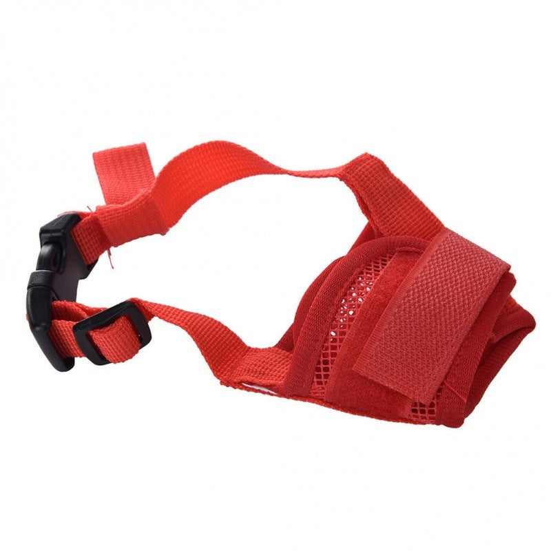 Dog Muzzle, Soft Nylon Dog Muzzle to Prevent Biting Barking and Chewing, Breathable Drinkable Adjustable Loop Pet Muzzle for Small Medium Large Dogs, Dog Muzzle for Safety Protection
