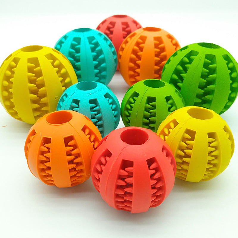 Puppy Teething Chew Toy Balls: Interactive Treat Dispensing Dog Toys Ball Rubber Small Breed Dog Chewing Enrichment Toys for Boredom and Brain Stimulating Game Puppy Teething Chew Toys 2pack