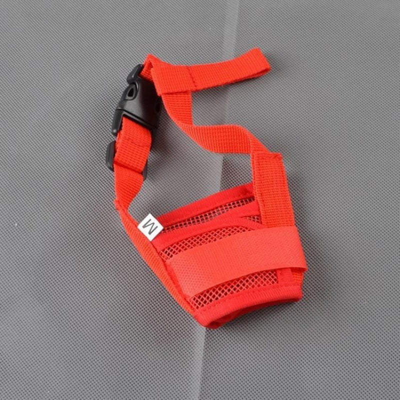 Dog Muzzle, Soft Nylon Dog Muzzle to Prevent Biting Barking and Chewing, Breathable Drinkable Adjustable Loop Pet Muzzle for Small Medium Large Dogs, Dog Muzzle for Safety Protection