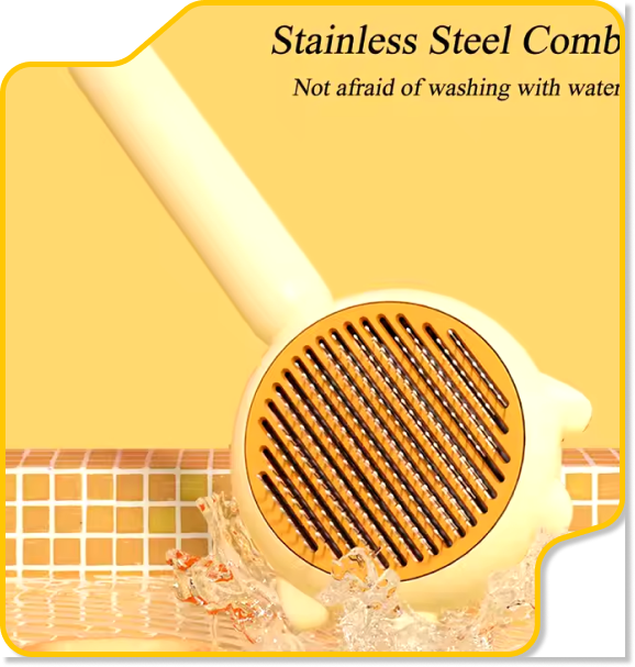 Self-Cleaning Pet Comb with Mist Humidifier – Grooming Brush for Dogs | PlayPalace