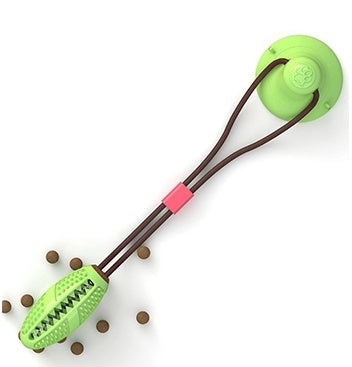 Dog Toys for Aggressive Chewers Interactive Teething Boredom and Stimulating Tug of War Suction Cup Puzzle Indestructible Puppy Rope Enrichment Teeth Cleaning Ball Accessories for Small Large Dogs
