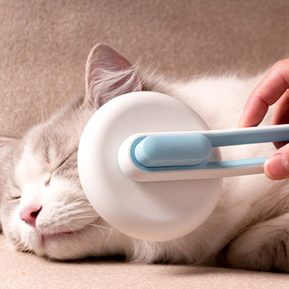 Cat Self Cleaning Slicker Brush, Pets Skin Friendly Cat Brush for Dogs Cats Grooming Brush Tool Easy to Remove Loose Undercoat, Mats Tangled Hair Slicker Massage Cats Hair Brush