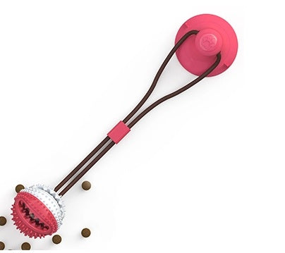 Dog Toys for Aggressive Chewers Interactive Teething Boredom and Stimulating Tug of War Suction Cup Puzzle Indestructible Puppy Rope Enrichment Teeth Cleaning Ball Accessories for Small Large Dogs