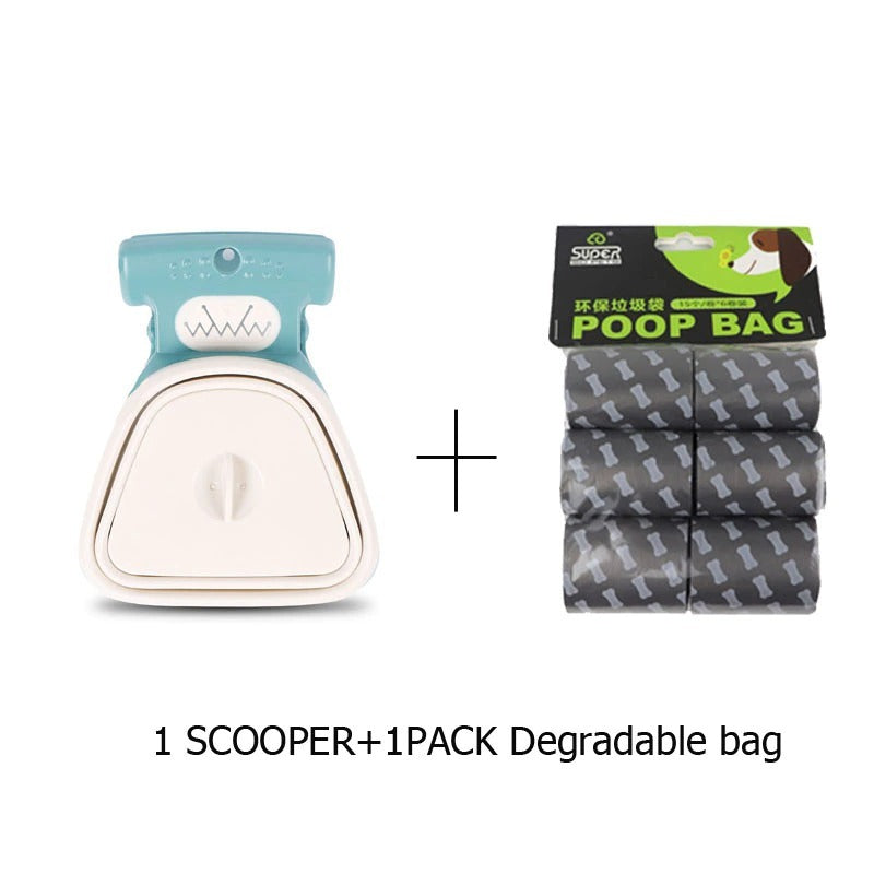 Pet Travel Foldable Pooper Scooper, Portable Dog Poop Scooper, Sanitary Dog Waste Pick Up, Heavy Duty Dog Waste Cleaner