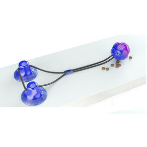 Dog Toys for Aggressive Chewers Interactive Teething Boredom and Stimulating Tug of War Suction Cup Puzzle Indestructible Puppy Rope Enrichment Teeth Cleaning Ball Accessories for Small Large Dogs