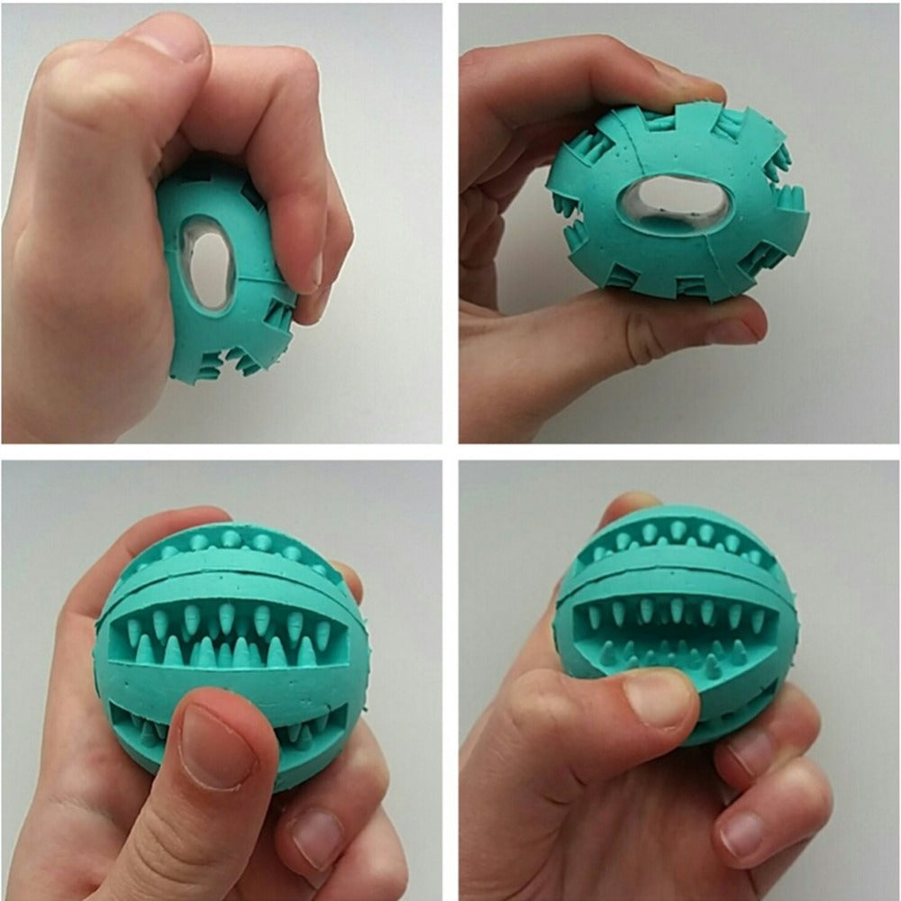 Puppy Teething Chew Toy Balls: Interactive Treat Dispensing Dog Toys Ball Rubber Small Breed Dog Chewing Enrichment Toys for Boredom and Brain Stimulating Game Puppy Teething Chew Toys 2pack