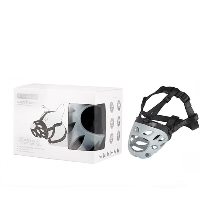 BARKLESS Dog Muzzle, Basket Muzzle for Biting, Chewing and Scavenging, Humane Cage Mouth Cover, Perfect for Grooming and Training Small, Medium, Large Aggressive Reactive Dogs