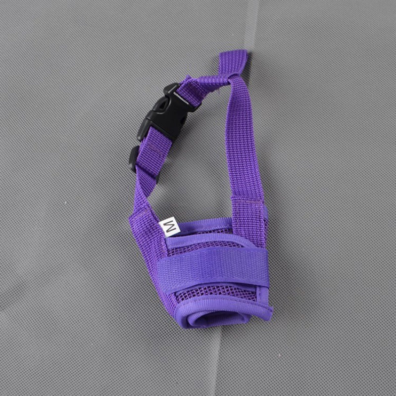 Dog Muzzle, Soft Nylon Dog Muzzle to Prevent Biting Barking and Chewing, Breathable Drinkable Adjustable Loop Pet Muzzle for Small Medium Large Dogs, Dog Muzzle for Safety Protection