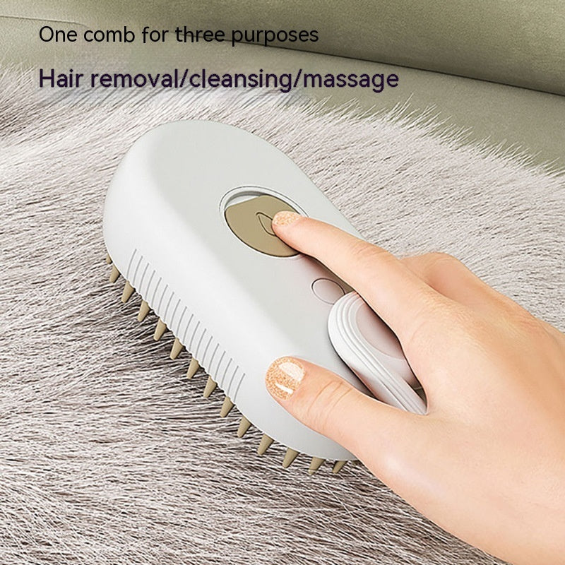 Cat Steam Brush Cat Brush for Shedding Steam Cat Brush Dog Brush with Steam Self Cleaning Pet Hair Cleaning Brush Comb for Cats Dogs Spray 3 in 1 Cat Brush for Pet Grooming